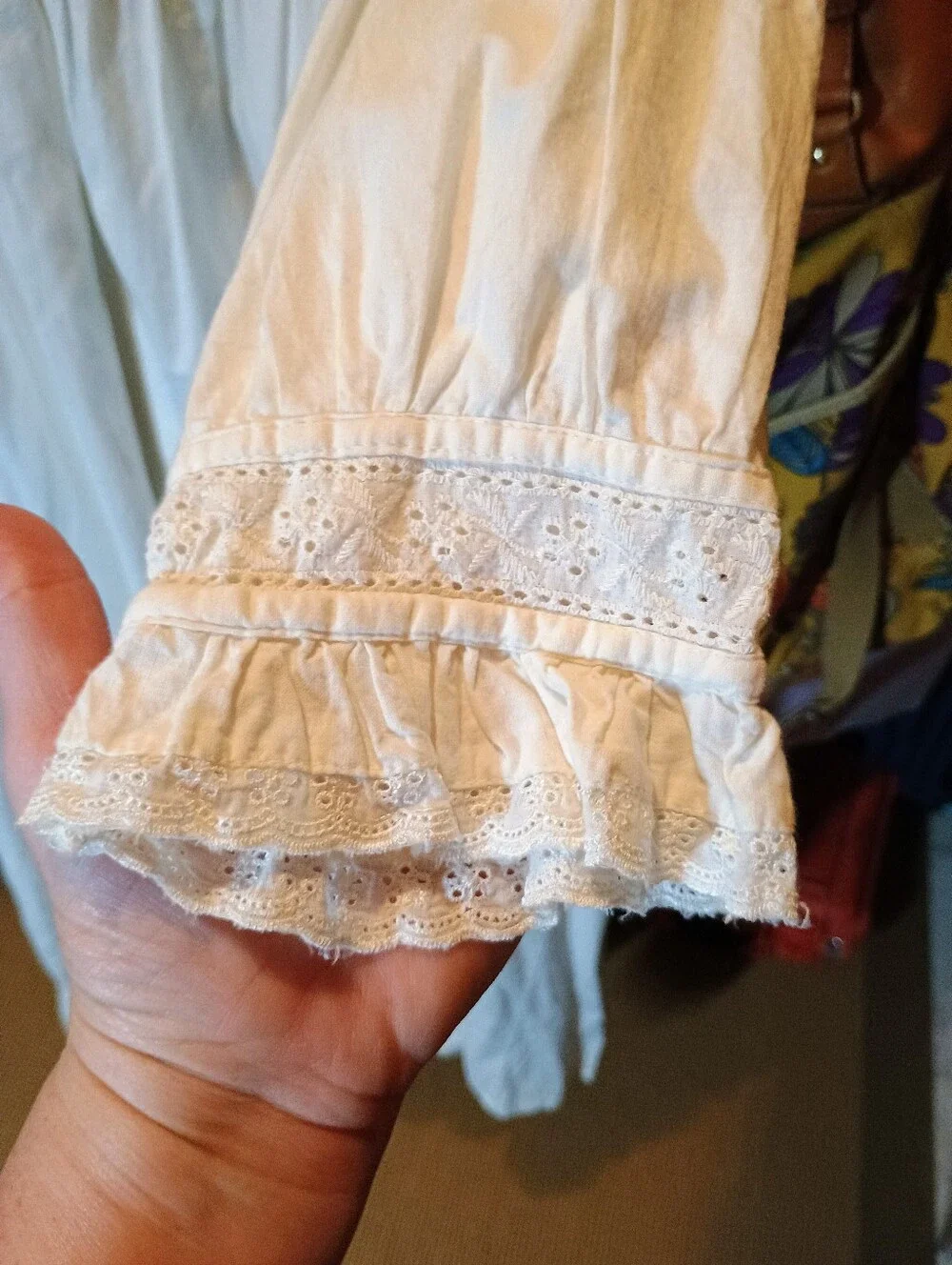 Vintage Cottage Core Victorian Classics by Nancy Charlot White Cotton Nightgown